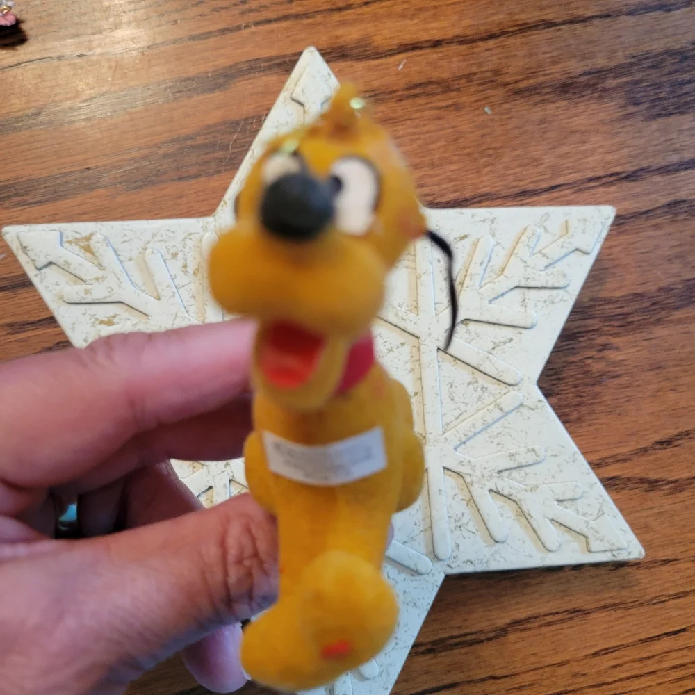 Walt Disney Prod. Vintage Pluto & Disney Donald & Daisy Duck Mini Ornaments